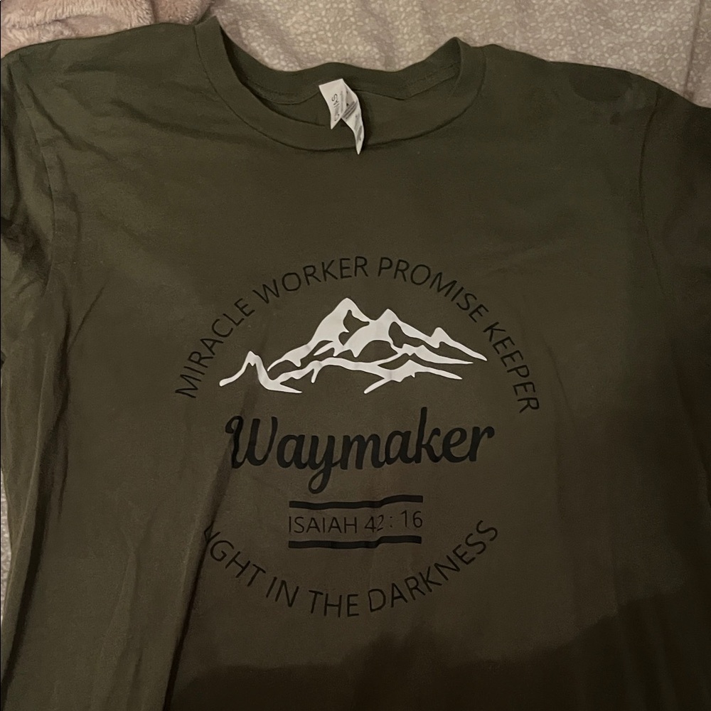 Bella Canvas Dark Green Graphic Tee